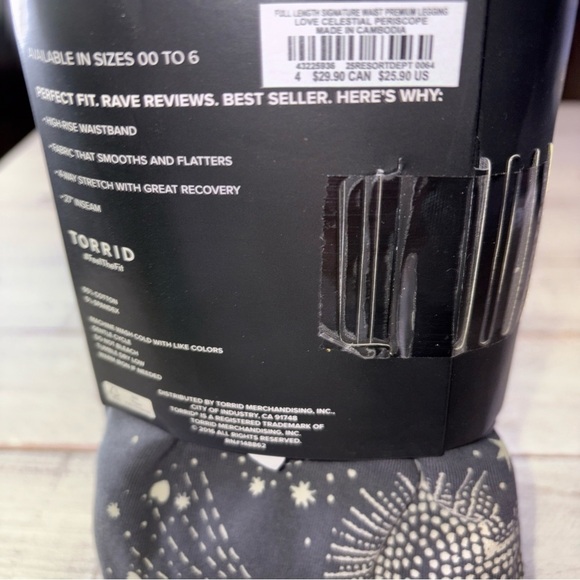 Torrid  Full Length Signature Waist Premium Love Heart  Periscope Leggings 4X - Picture 9 of 16